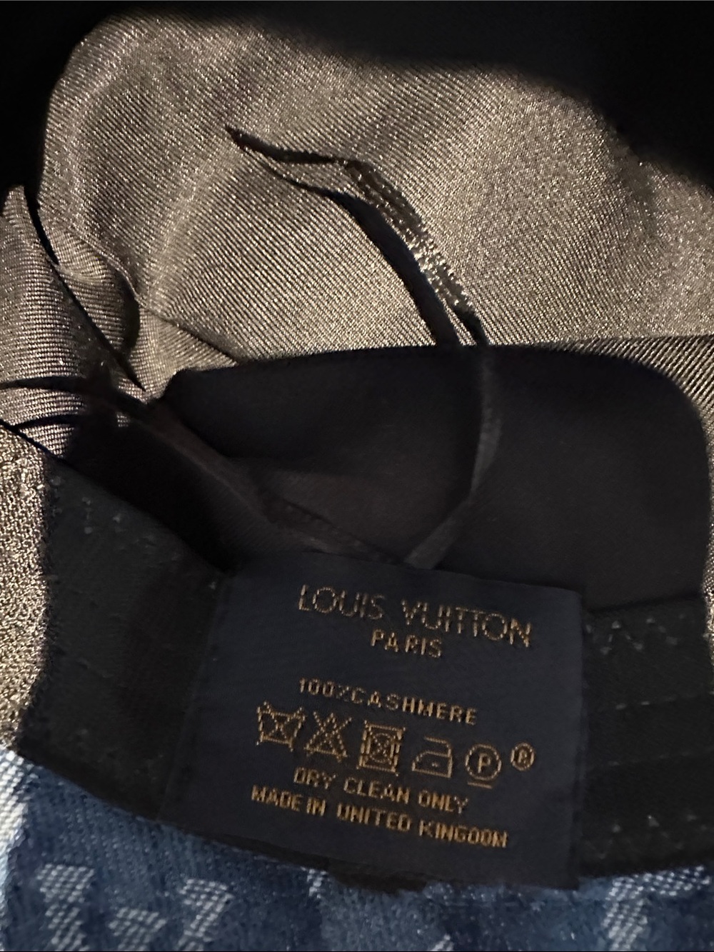 Blue Denim Monogram Bucket Hat - Picture 5 of 6